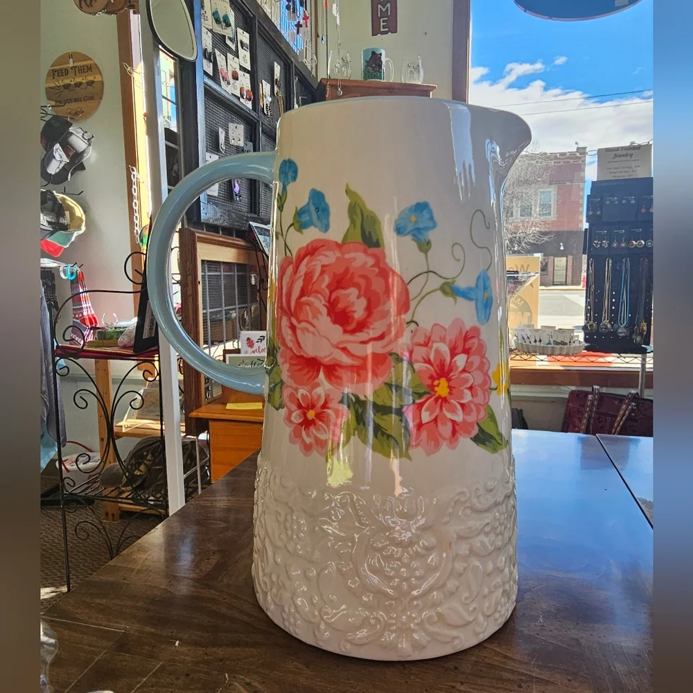 Pioneer Woman Sweet Rose Pitcher - Picture 2 of 3